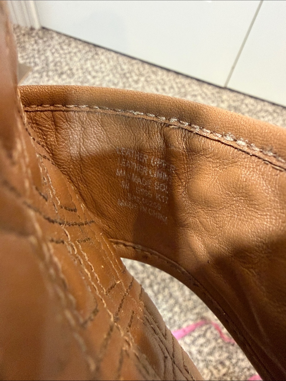 Tory Burch Cognac Leather Espadrille Wedge Sandals - Picture 4 of 6